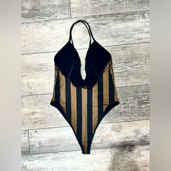 FENDI !!!!!!! Stylish Black and Brown womens One Piece - Picture 3 of 6